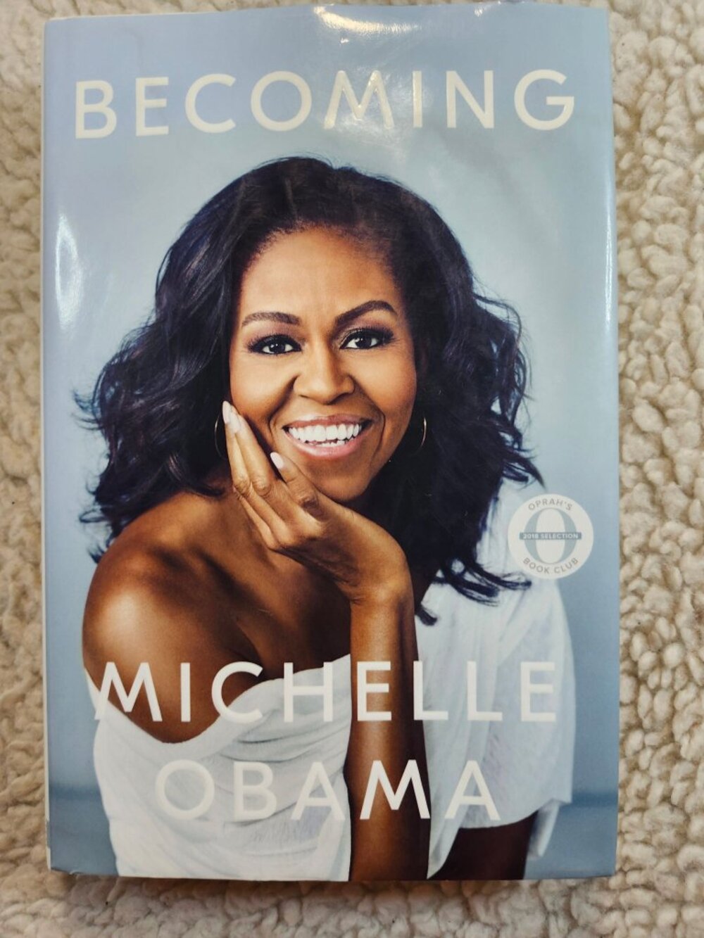 Becoming Michelle Obama Hardcover First Edition 2018 Autobiography Crown With DJ